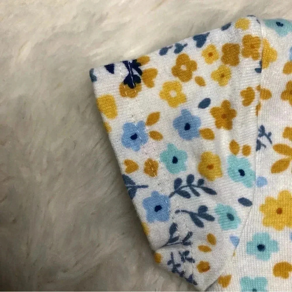 Gerber Onesie Diaper White / Pink / Blue /  Yellow Fliral Size Neworn - Picture 16 of 16